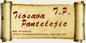 Tiosava Pantelejić vizit kartica